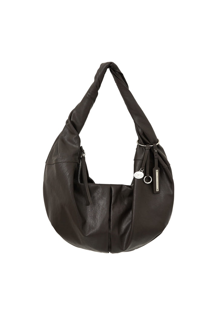 Matin Kim Twist Handle Large Hobo Bag — Brown