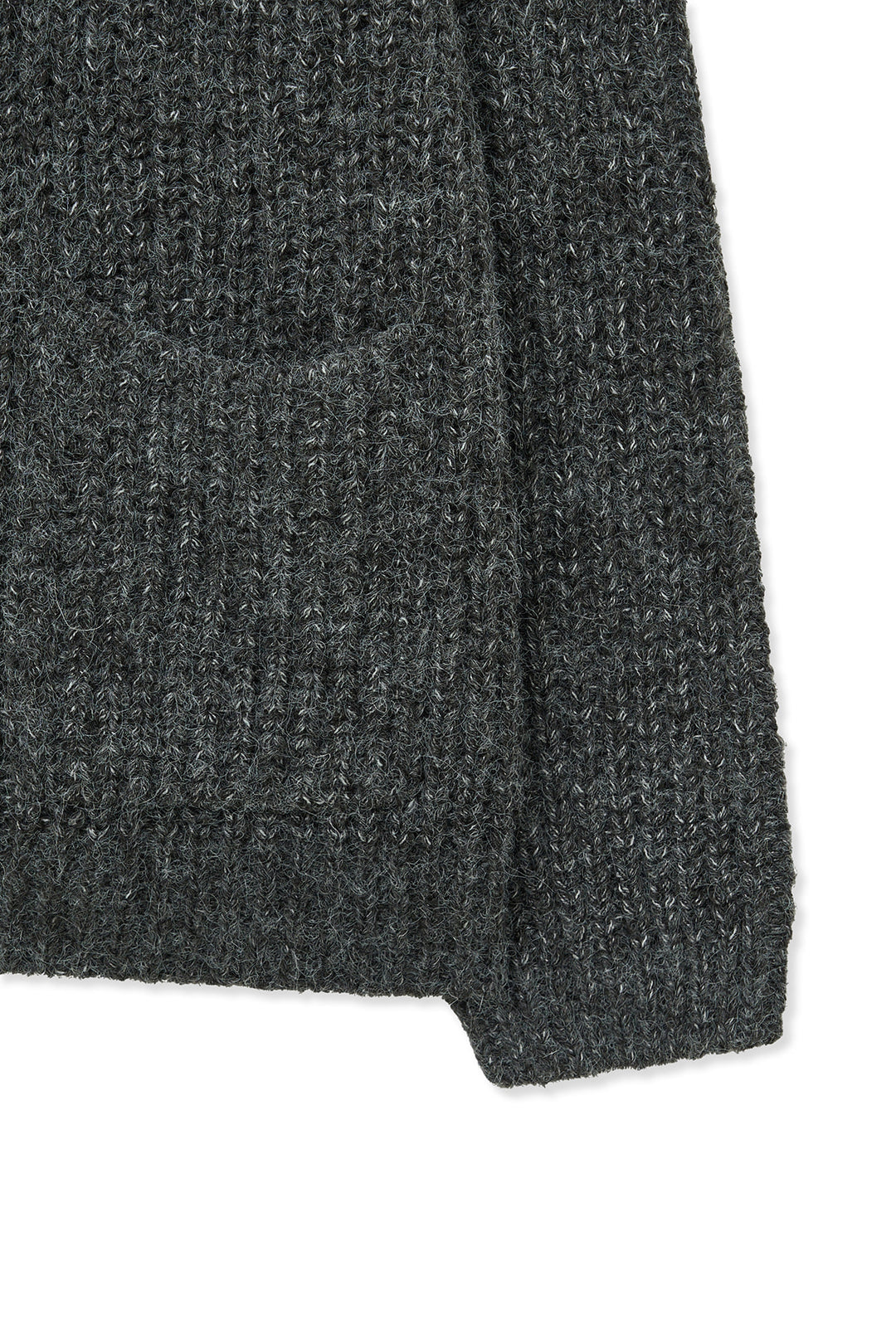 Matin Kim Side Button Point Overfit Cardigan — Charcoal