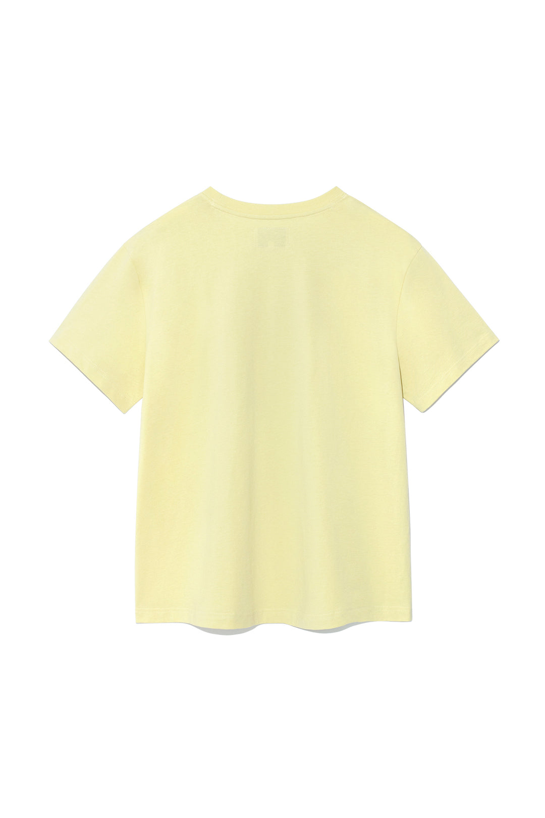 Matin Kim Wave Printing Logo Top — Yellow