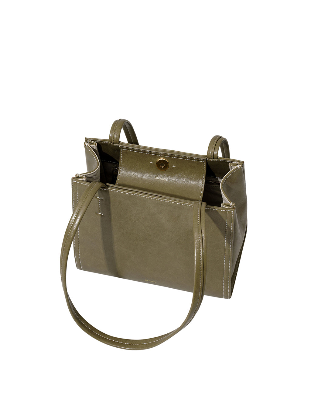 Stand Oil Oblong Mini Bag — Basil green
