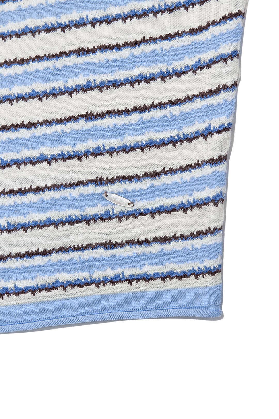Matin Kim Multi Stripe Sleeveless Knit Top — Blue
