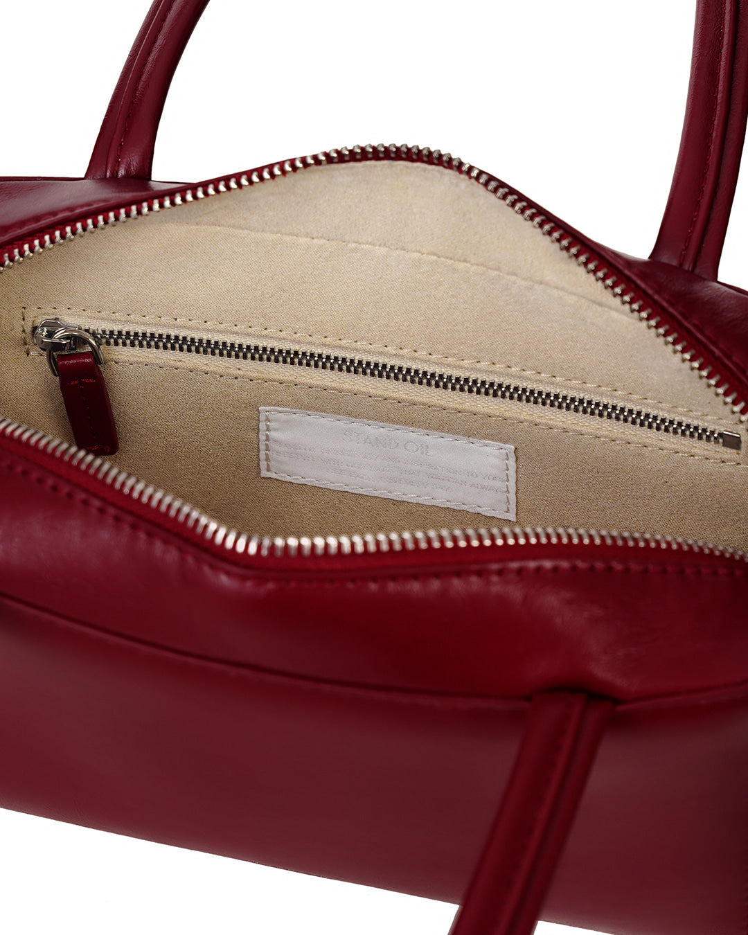 Stand Oil Post Bag — Square Box Shoulder — Red wine