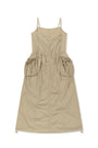 Matin Kim Strap Detail Sleeveless Utility Dress — Beige