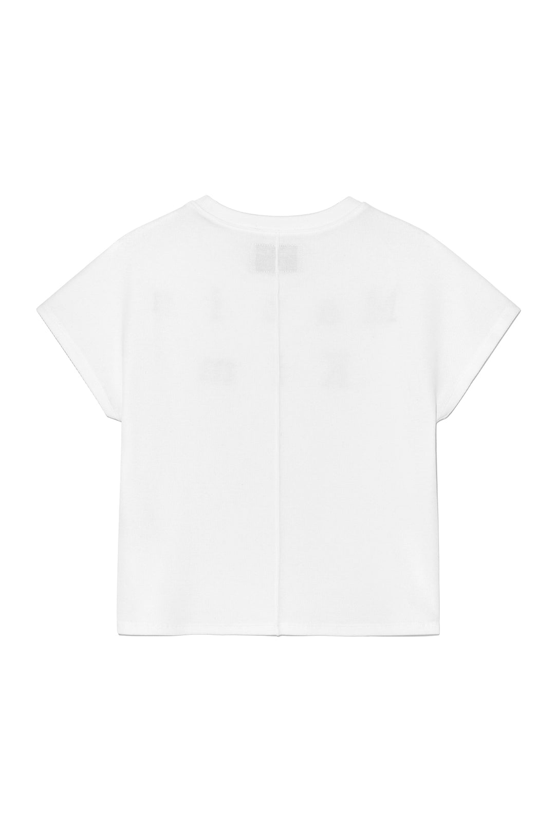 Matin Kim Pintuck Layered Slim Crop Top — White