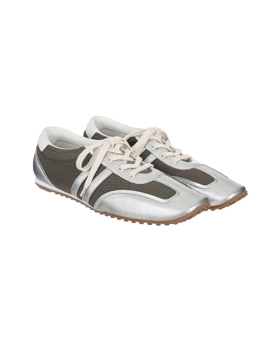 Stand Oil Morrow Square Sneakers — Silver