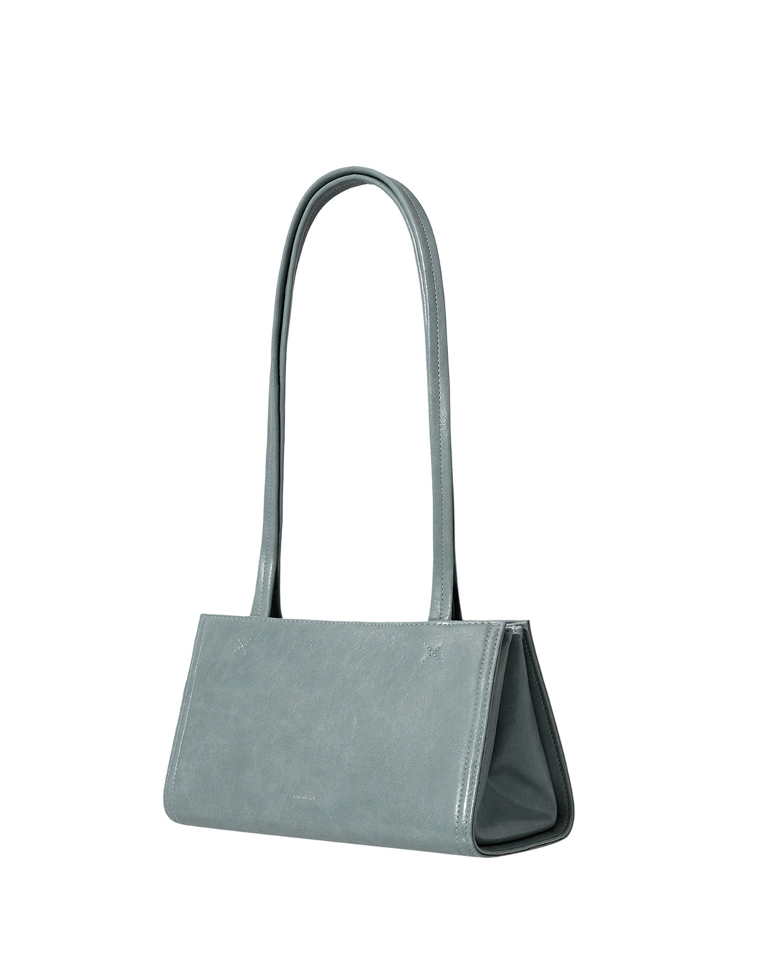 Stand Oil Oblong Tiny Shoulder Bag — Denim Blue