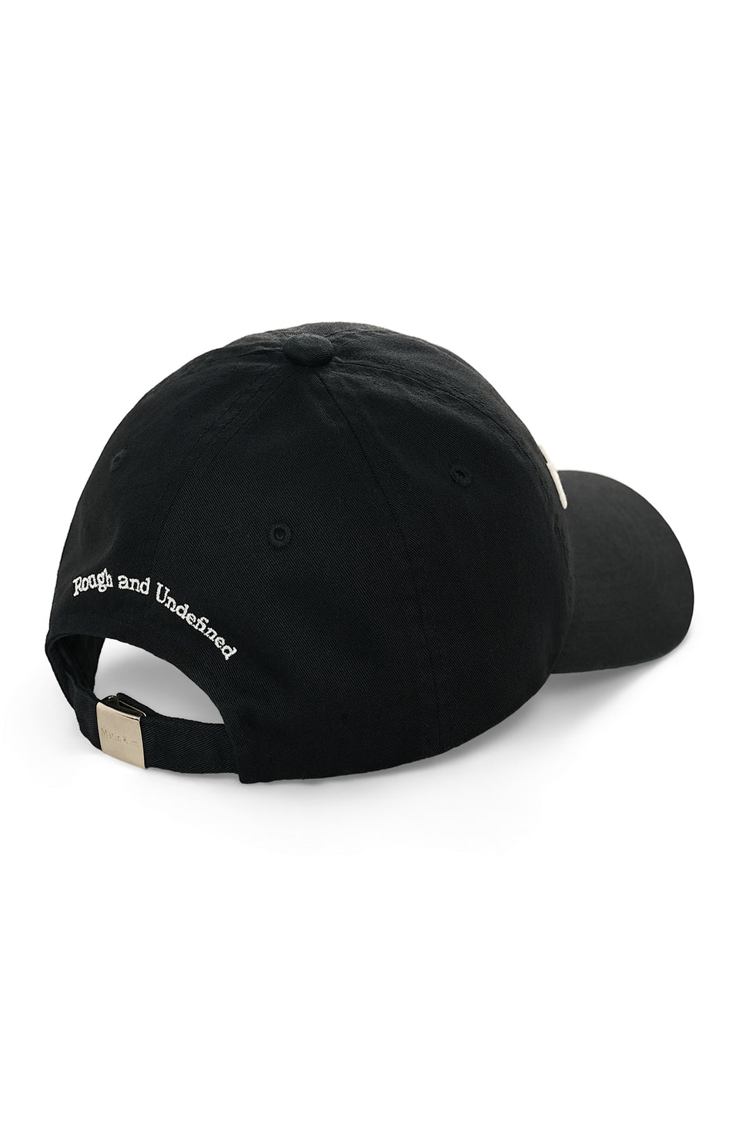 Matin Kim Applique Felt Logo Ball Cap — Black