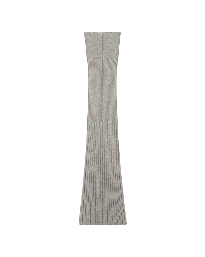 Stand Oil Snap Knit Leg Warmer — Gray