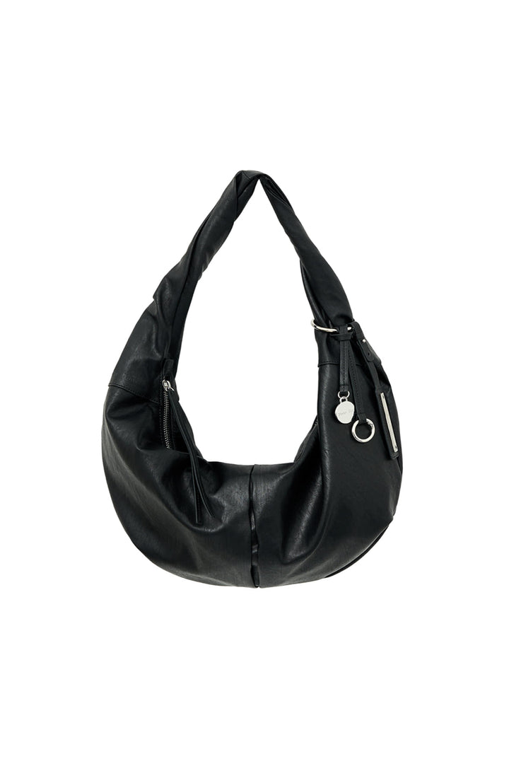 Matin Kim Twist Handle Small Hobo Bag — Black