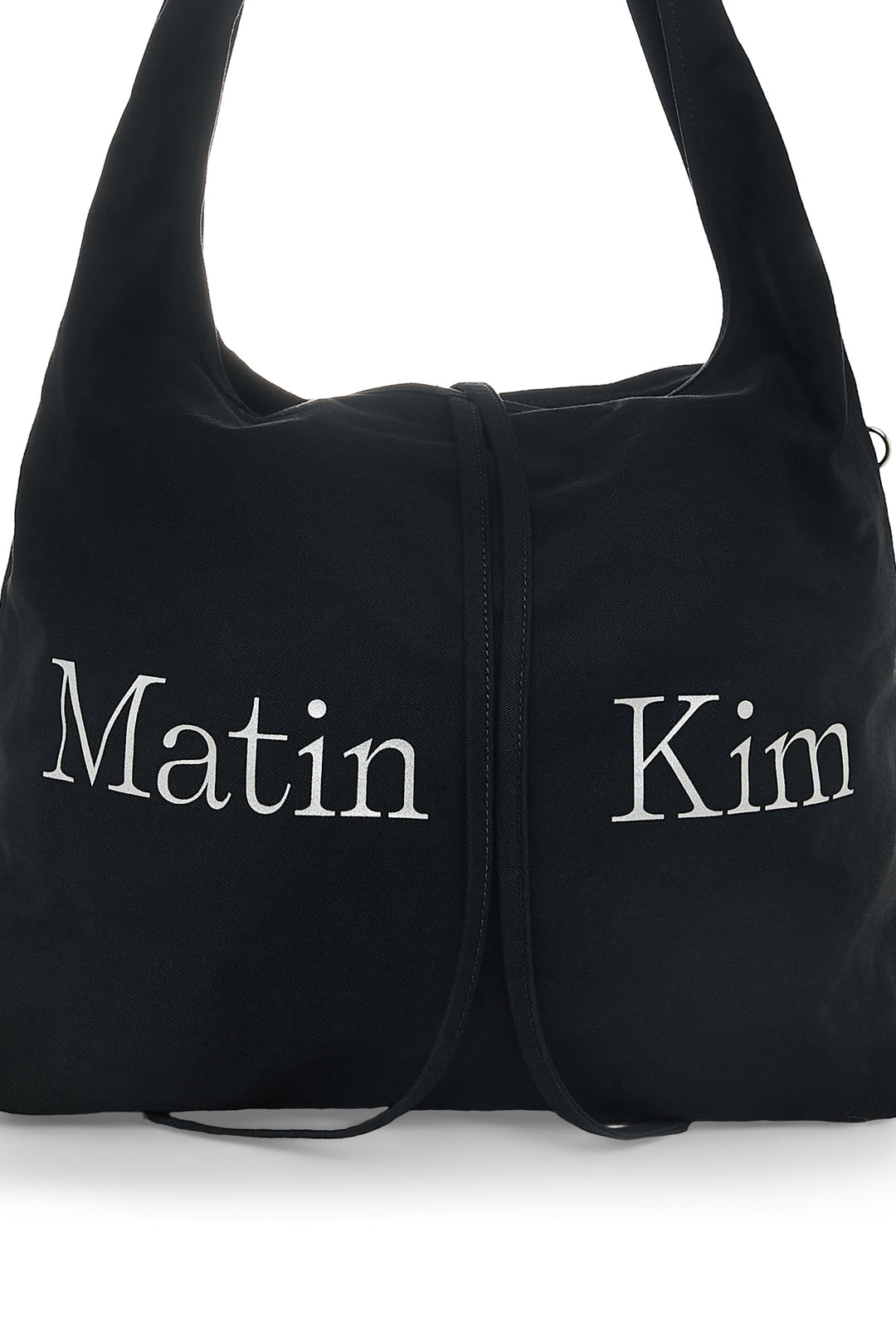 Matin Kim Logo Point Round Ecobag — Black