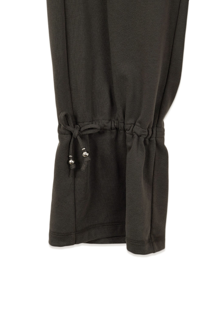 Matin Kim String Detail Sweatpants — Charcoal