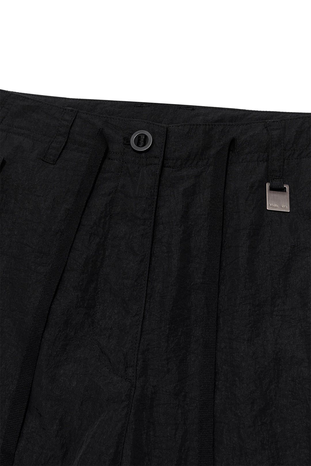 Matin Kim String Nylon Cargo Pants — Black