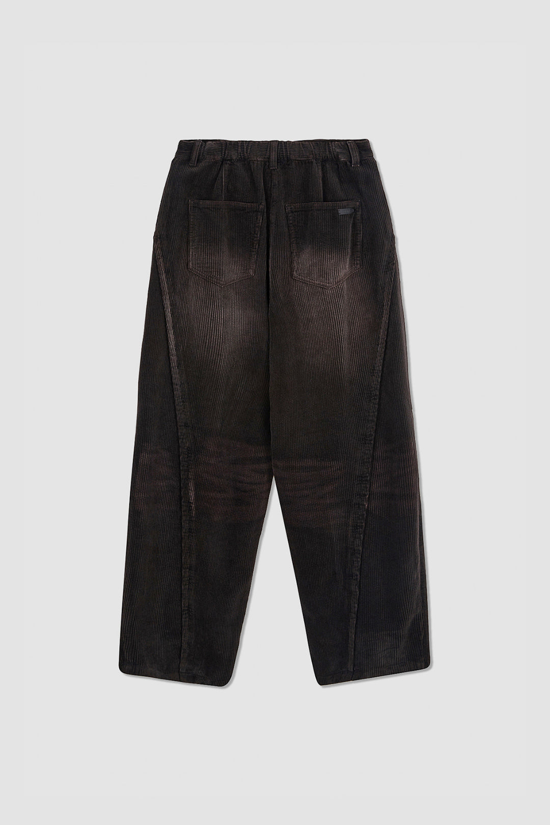 KIMMATIN Washed Corduroy Volume Pants — Brown
