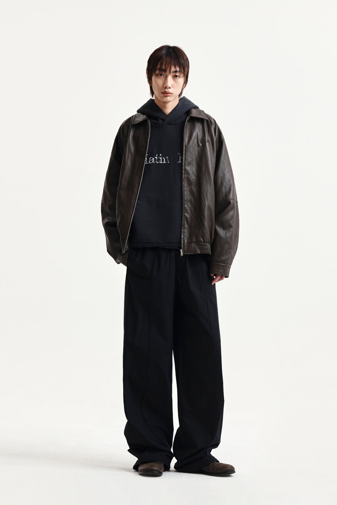 Matin Kim Multi Panel Wide Pants — Black
