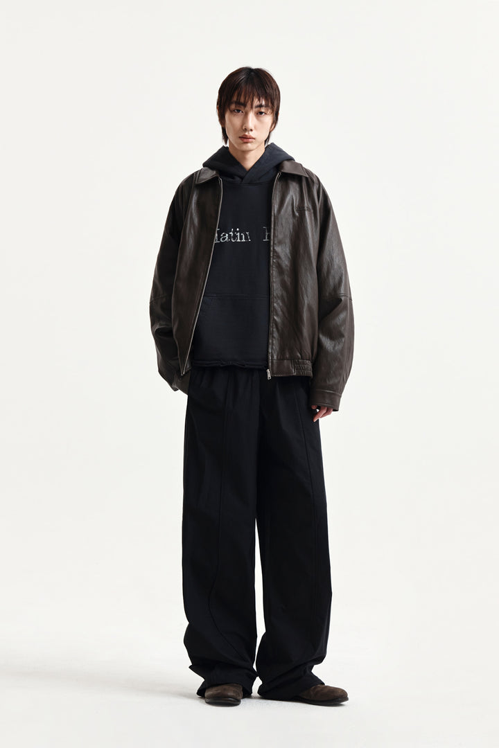 Matin Kim Multi Panel Wide Pants — Black