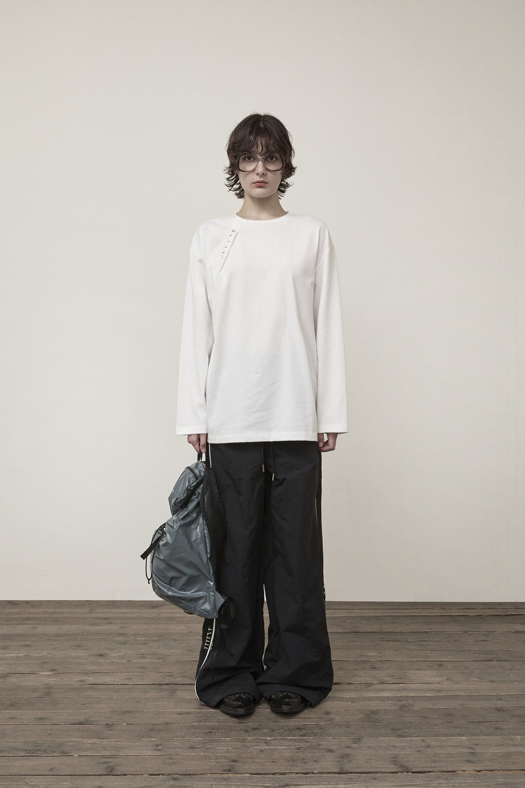 Matin Kim Tuck Point Long Sleeve Top — White