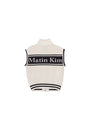 Matin Kim Spell Point Stripe Knit Vest — Ivory