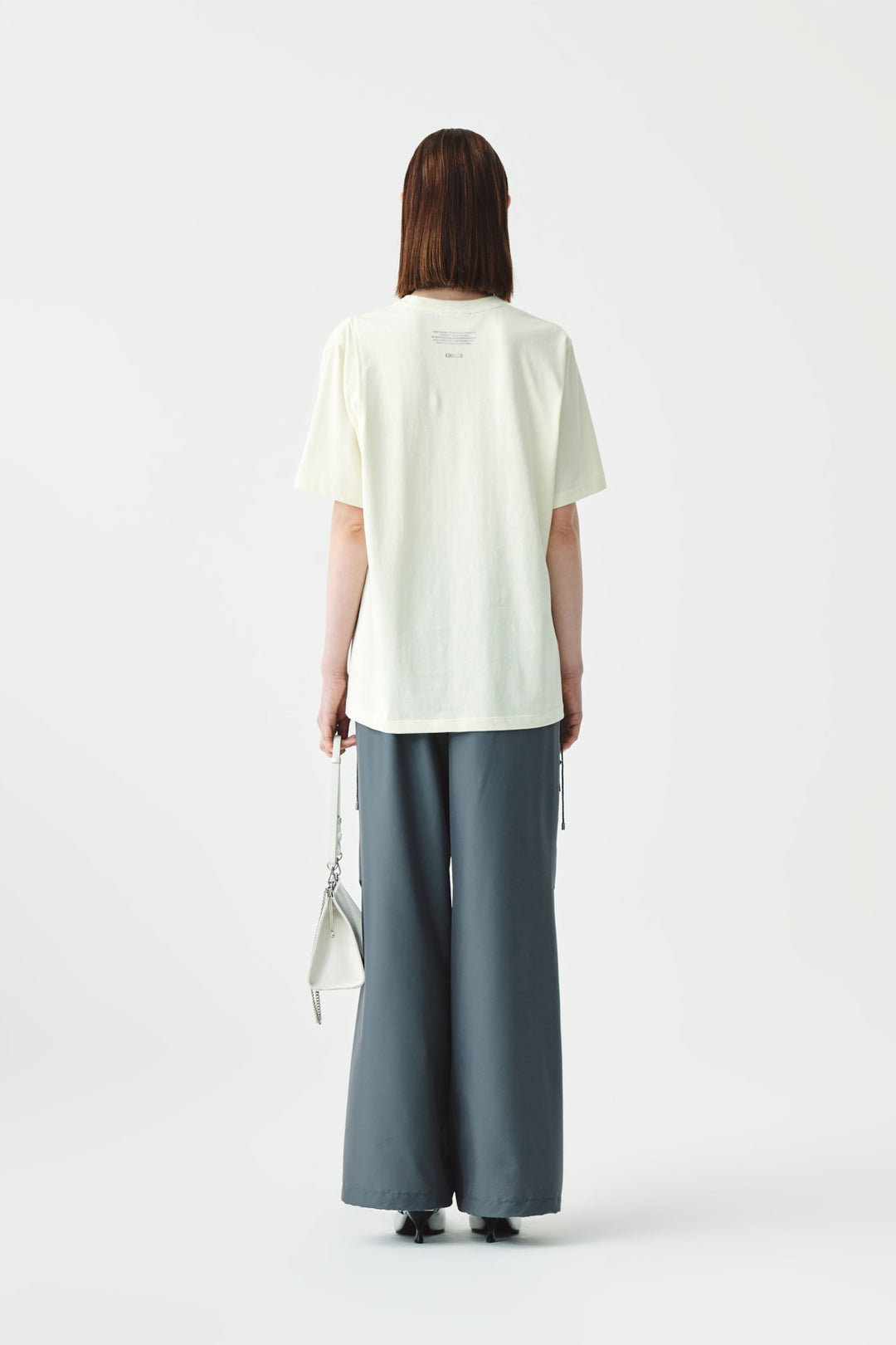 KIMMATIN Cutting Logo Print Oversize Tee