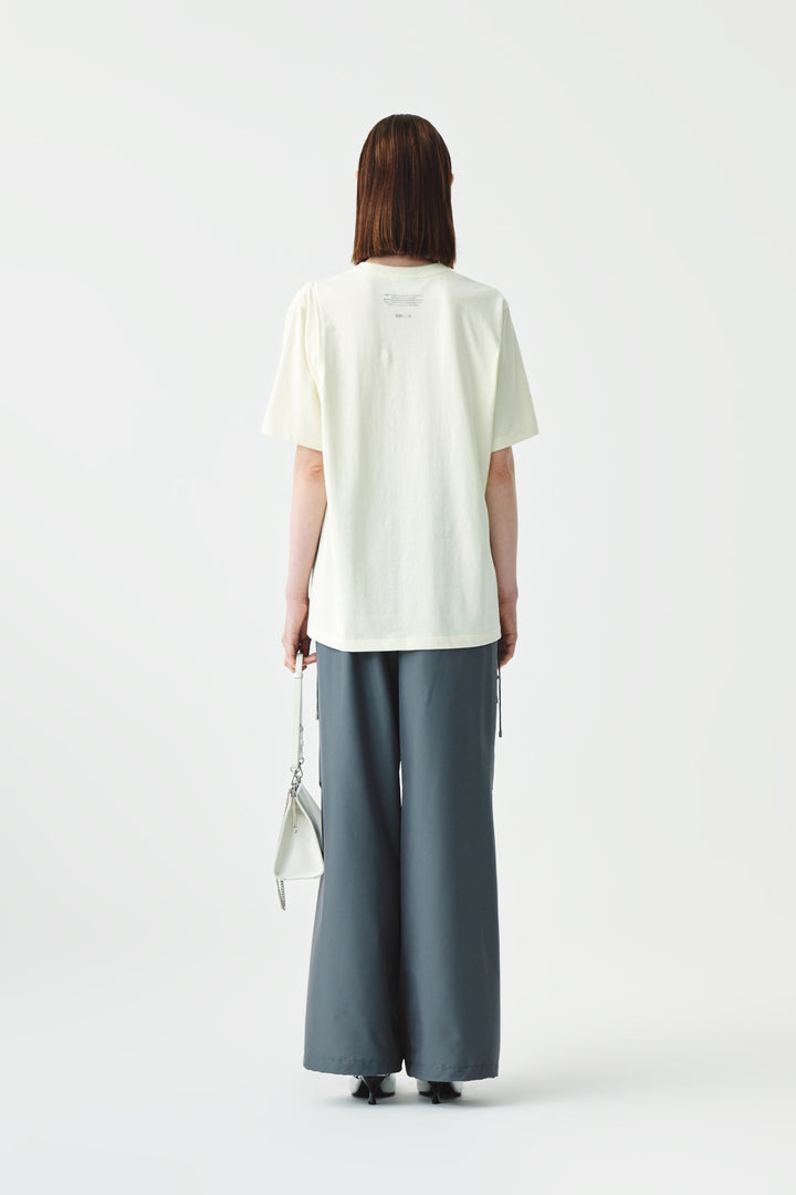 KIMMATIN Cutting Logo Print Oversize Tee