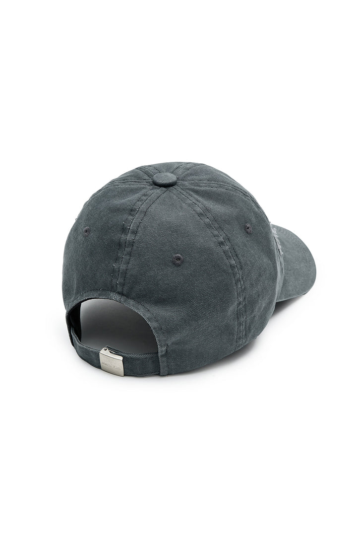 Matin Kim Rough Cut Applique Ball Cap — Gray