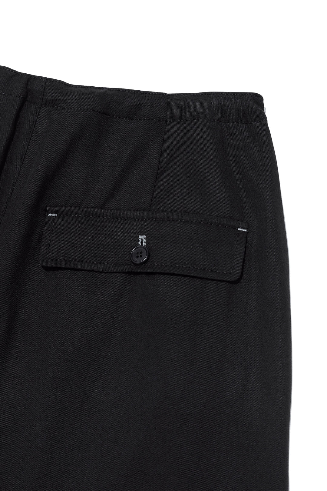 Matin Kim Button Point String Wide Pants — Black