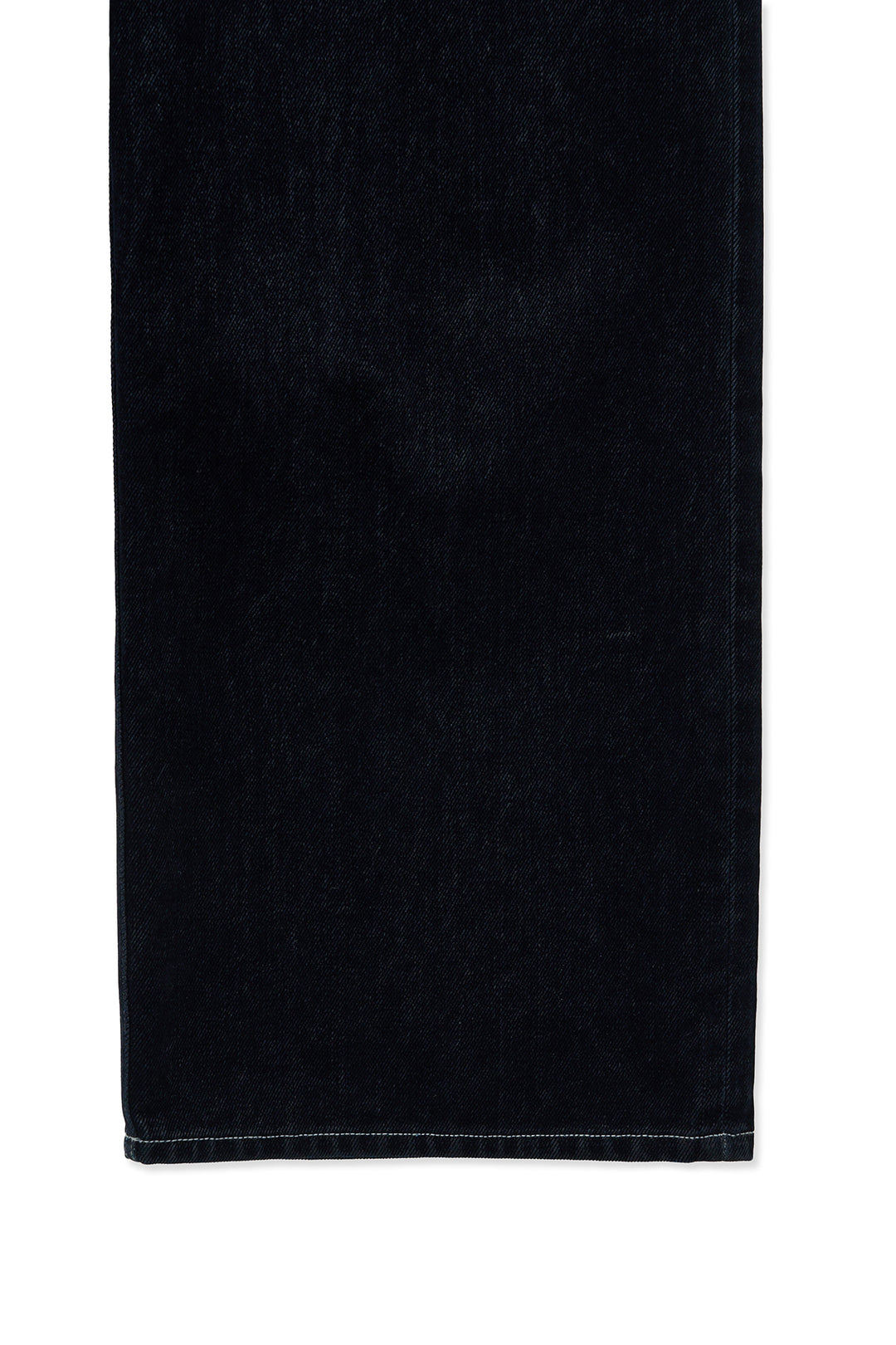 Matin Kim Reverse Velvet Wide Denim — Navy blue