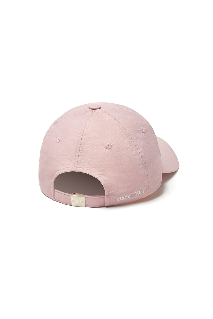 Matin Kim Glossy Ball Cap — Pink