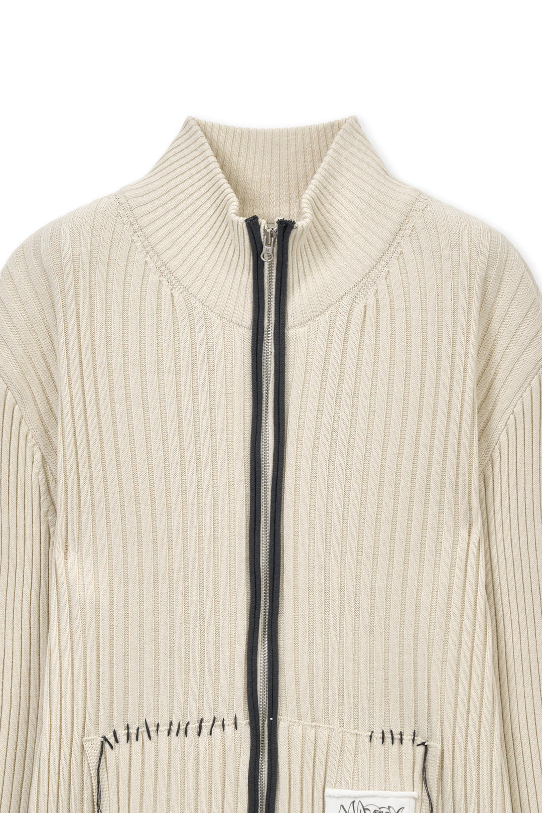 Matin Kim Handcraft Slim Fit Cardigan — Beige