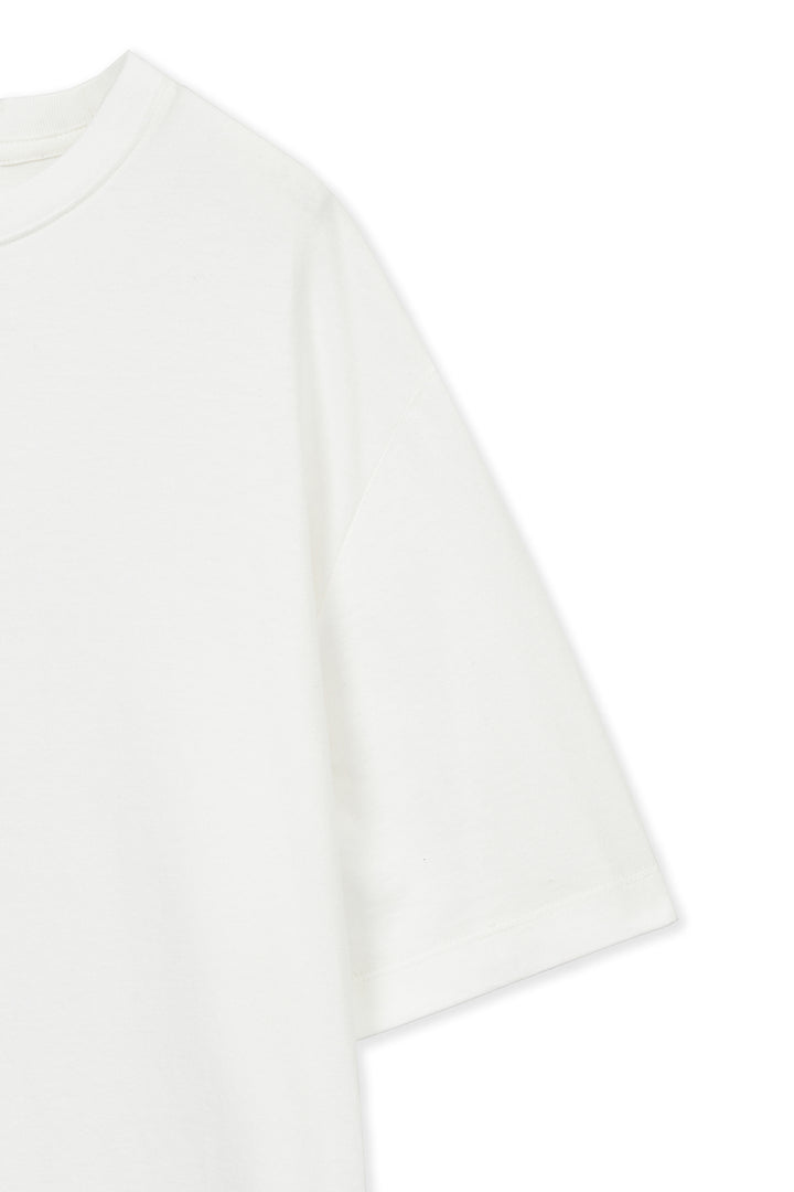 Matin Kim Label Point Lettering Top — White