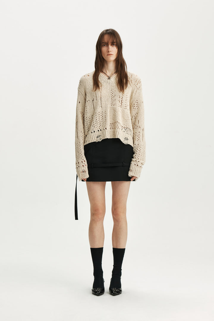 KIMMATIN Reversible Wool Cotton Oversized Coat — Black