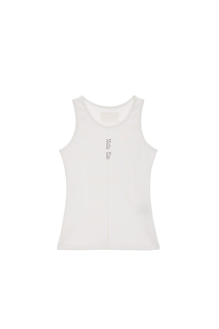 Matin Kim Pintuck Sleeveless Top — Black