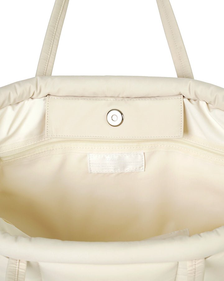 Stand Oil Bubble Bag — Padded Oblong Crossbody — Cream