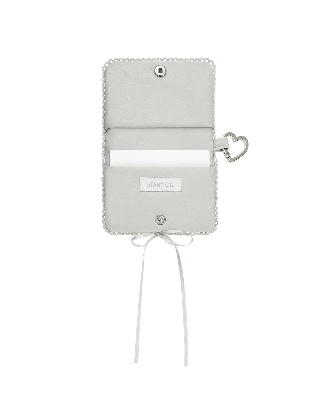 Stand Oil Memory Fluffy Keyring — Silver