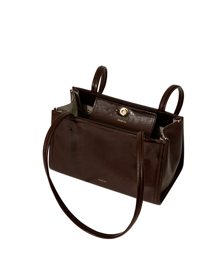 Stand Oil Oblong Tiny Shoulder Bag — Maroon