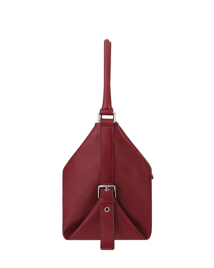 Stand Oil Mushy Bag — Nubuck Slouch Tote — Red wine
