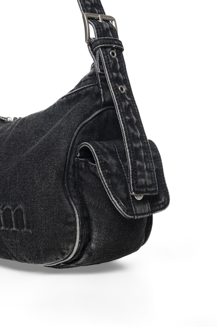 Matin Kim Dust Denim Side Pocket Bag — Black