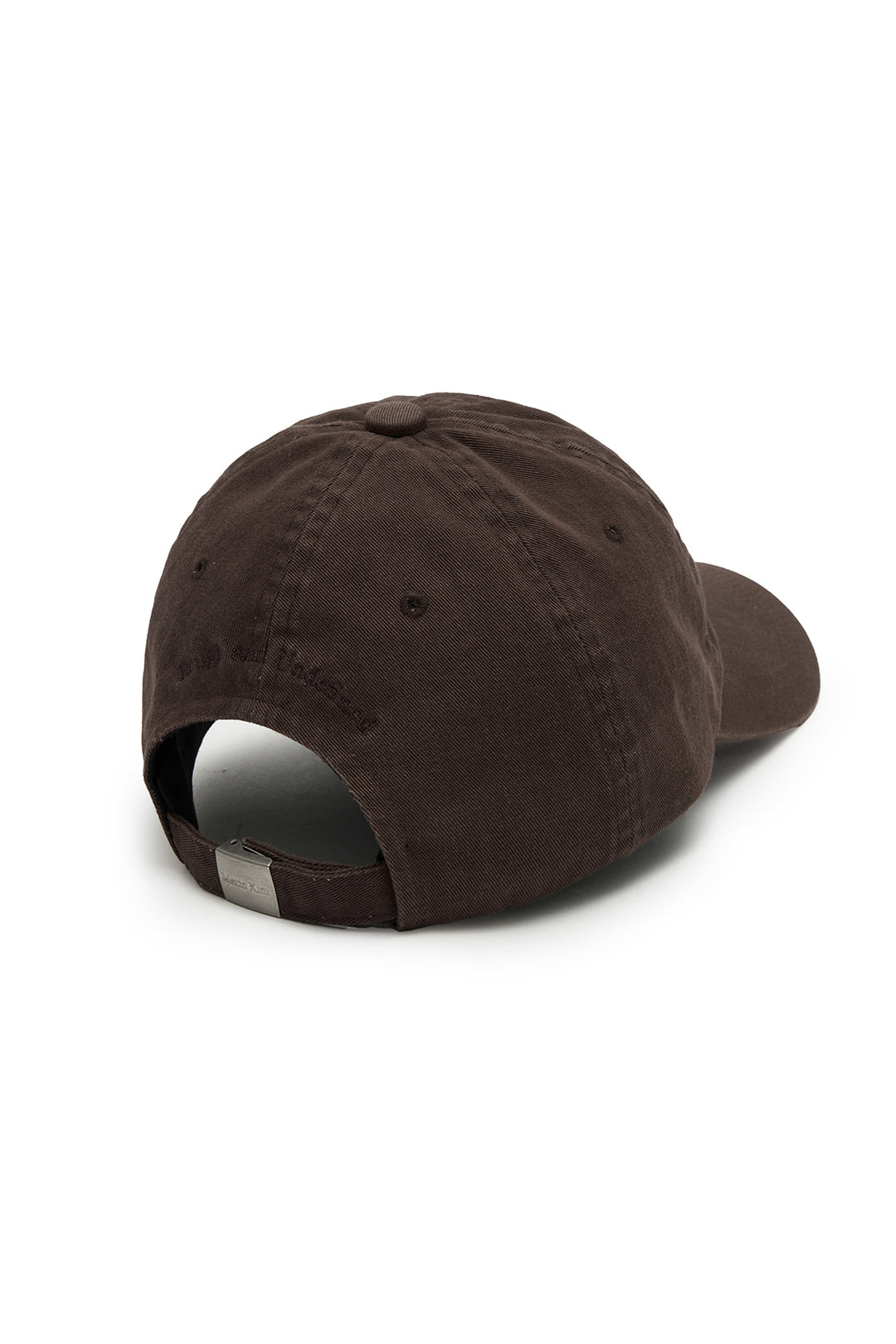Matin Kim Logo Washed Ball Cap — Brown