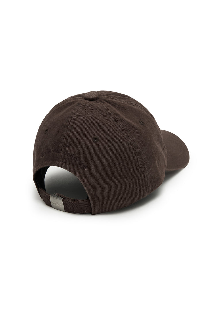 Matin Kim Logo Washed Ball Cap — Brown