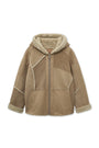 Matin Kim Reversible Hoody Mustang — Beige