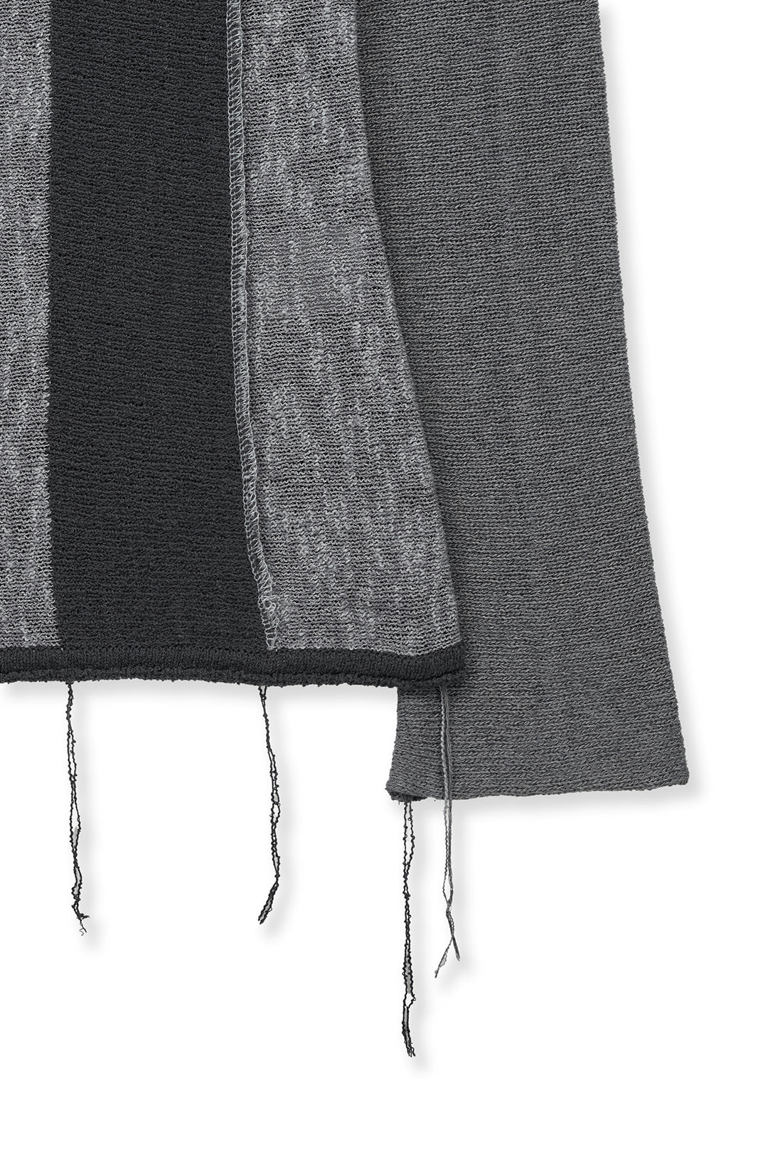 Matin Kim Color Block Slim Knit Cardigan — Charcoal