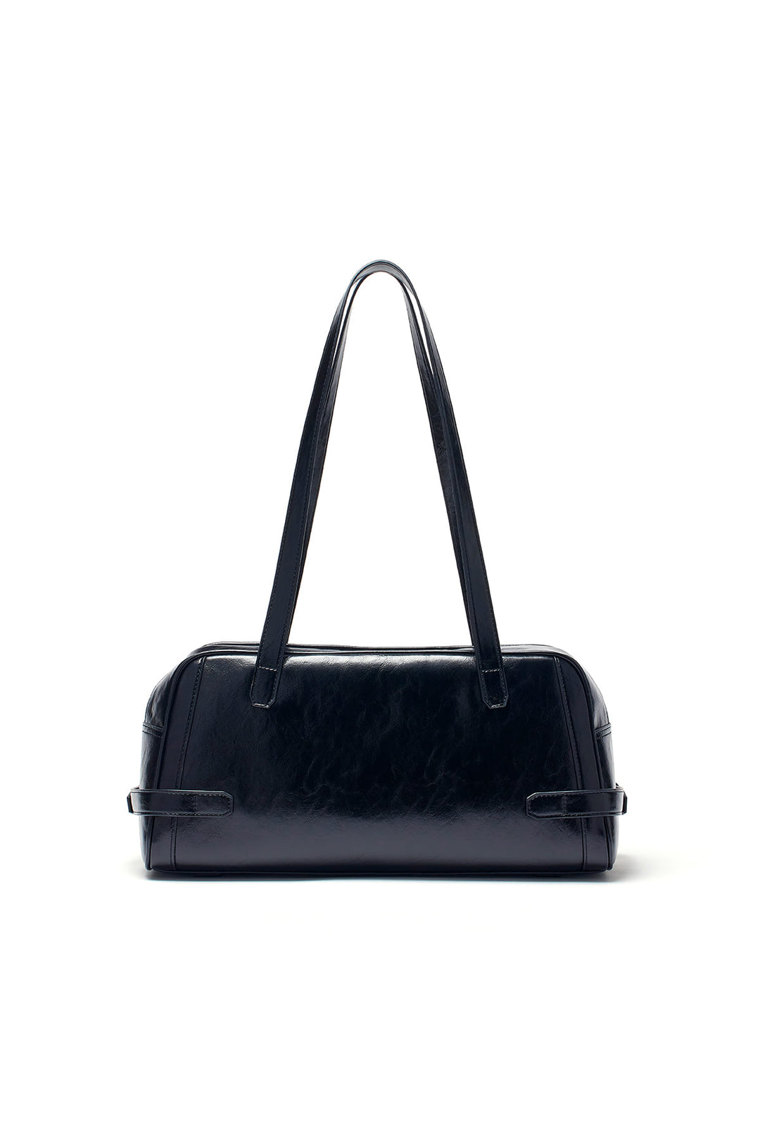 Matin Kim Biker Detail Medium Shoulder Bag — Black