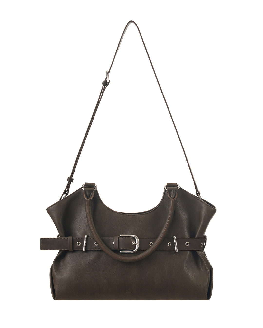 Stand Oil Lene Bag · Wrinkled Leather Crossbody — Brown