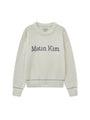 Matin Kim Color Trim Line Logo Pullover — Ivory