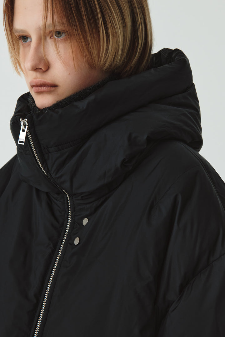 KIMMATIN Logo Padded Goose Down Jumper — Black