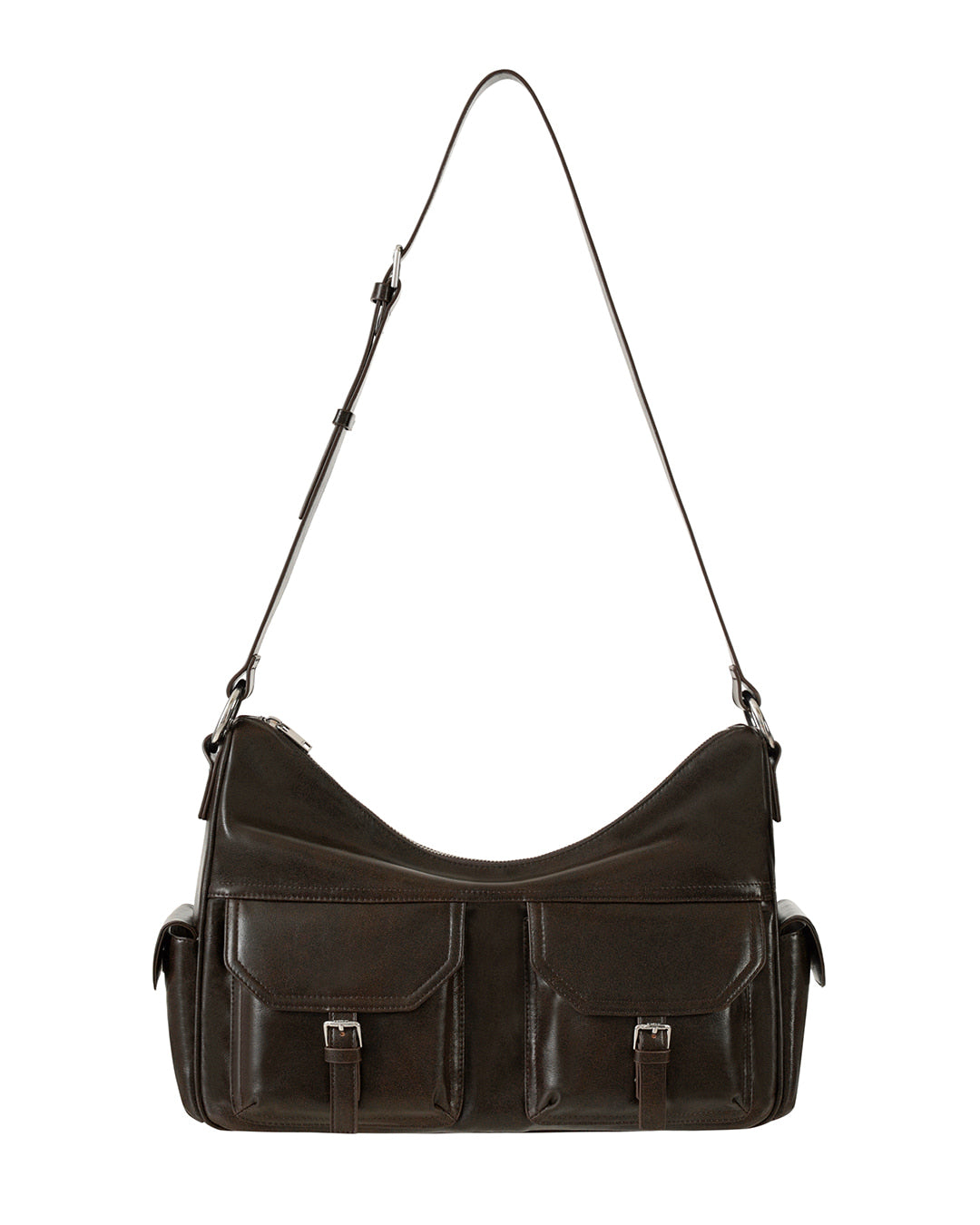 Stand Oil Joey Bag — Structured Crossbody — Maroon