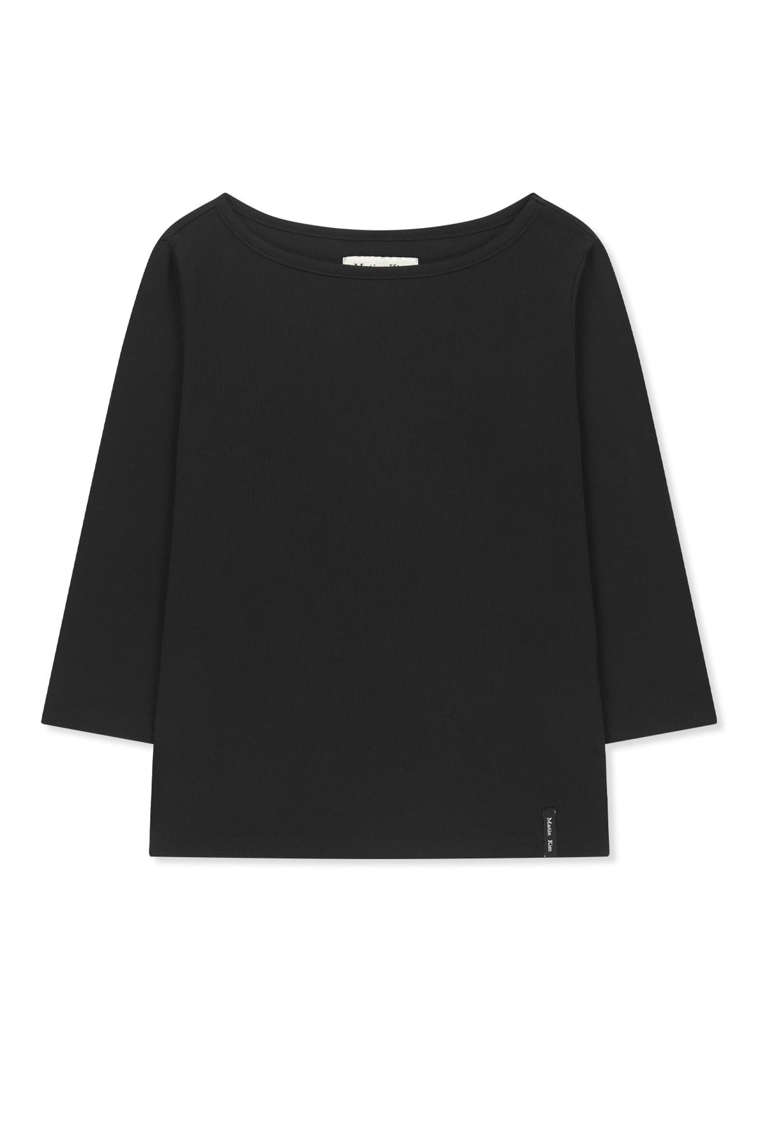 Matin Kim 3/4 Sleeve Layered Tank Top — Black