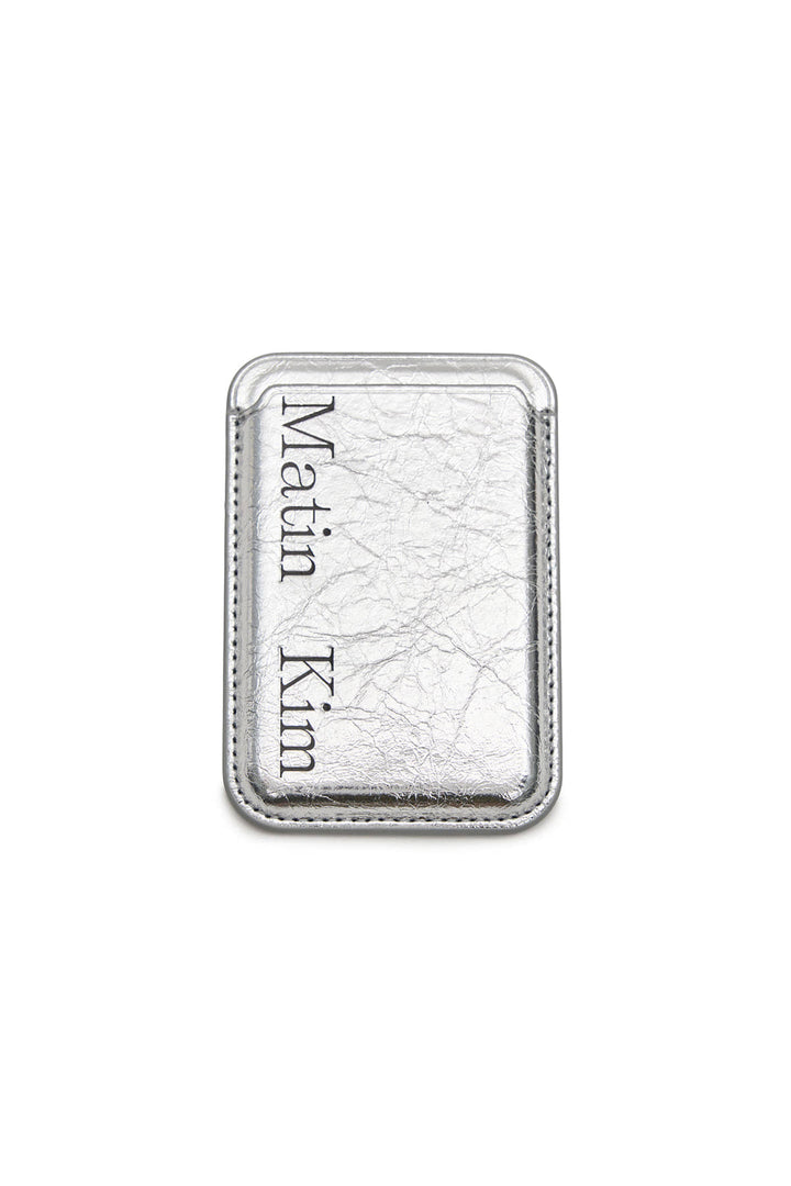 Matin Kim Magnetic Card Wallet — Silver