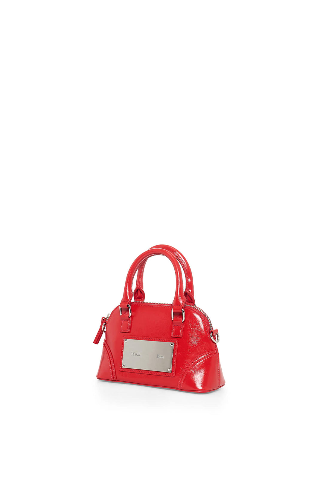 Matin Kim Curve Zip Mini Bag — Red
