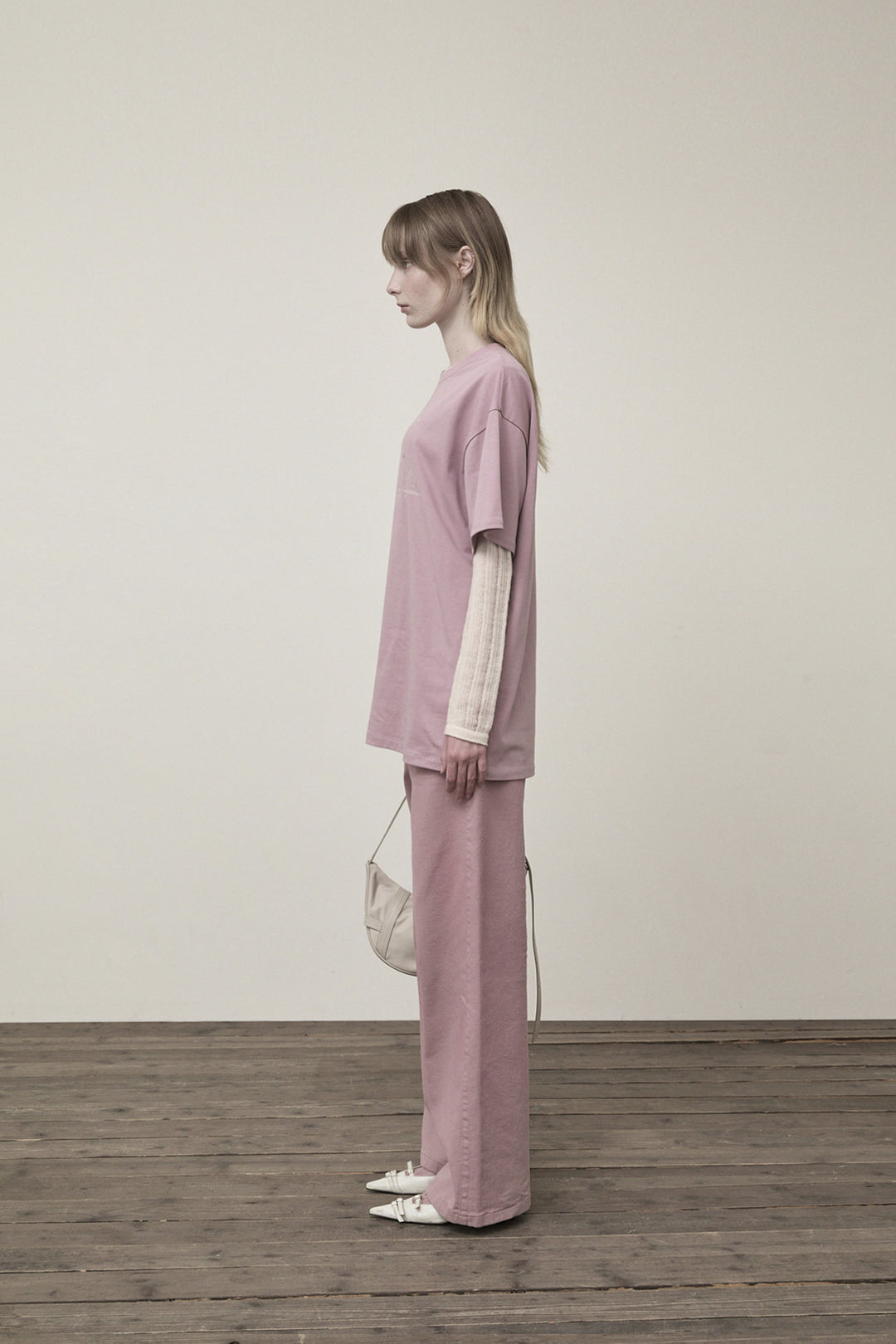 Matin Kim Doodle Logo Graphic Top Lilac