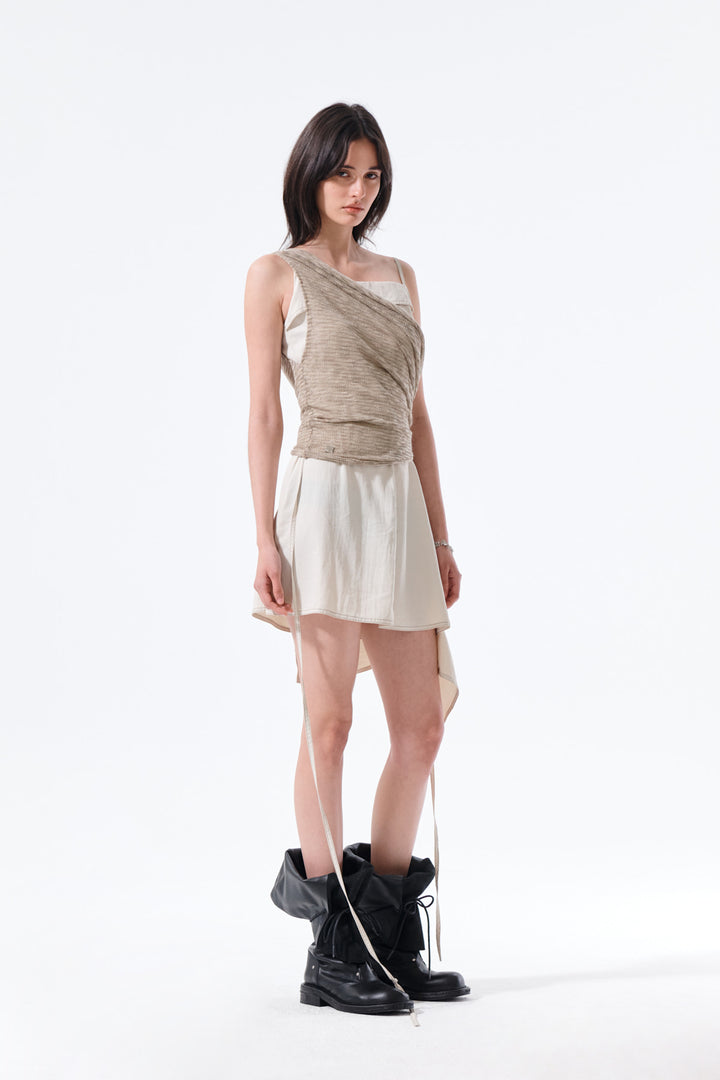 Matin Kim Transformable Cover Up Scarf — Khaki